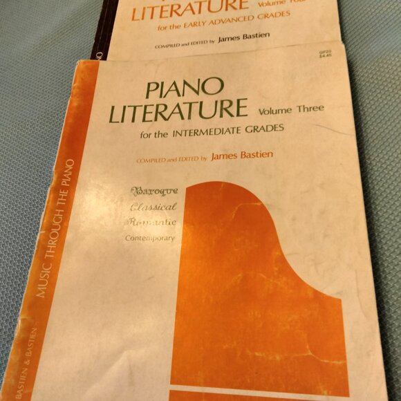 Piano Literature by James Bastien Volume 3 and Volume 4 - Whole lot $5 - Picture 2 of 3